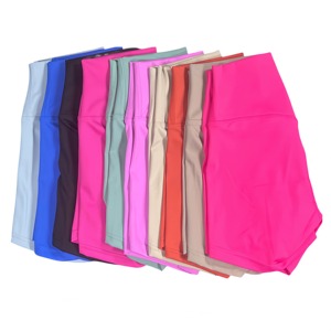 Short de yoga de sport pour femme avec taille haute, levage de la hanche, fitness, course à pied, cyclisme, short à 3 points, short de yoga pour femme à séchage rapide - Product Image 1