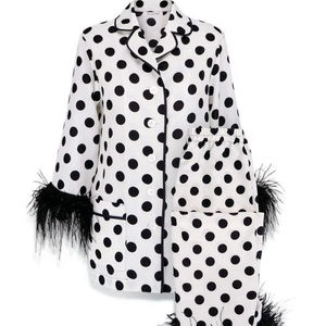 Conjunto de ropa de dormir de franela corta y larga para mujer, tamaño personalizado, pijama, traje de noche, pijama de algodón para mujer, conjuntos de camisa para dormir - Product Image 1