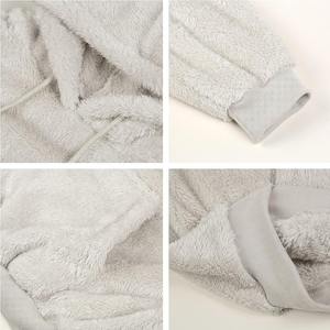 New Style Unisex <b>Sherpa</b> Hoodie 100% Cotton Winter Breathable Sports Made in Pakistan for Sale - Product Image 4