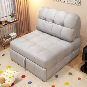 Sofá Seccional Modular Moderno en Forma de L, Sofá Cama de Tela para Sala de Estar o Dormitorio de Villa - Product Image 1