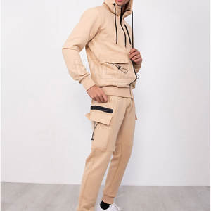 Conjuntos de joggers de alta calidad para hombre, chándal de lana cómodo, ropa deportiva con cierre de cremallera, estilo de entrenamiento informal, gimnasio XL transpirable - Product Image 2