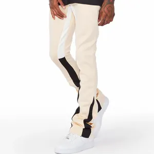 Professional Factory Manufacturer Breathable Flare Track Pant / Custom Logo Casual Slim Fit Flare Track Pant