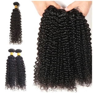 Extensions de trame de cheveux humains bruts mongols Remy de qualité supérieure cheveux bouclés naturels et beaux - Product Image 1