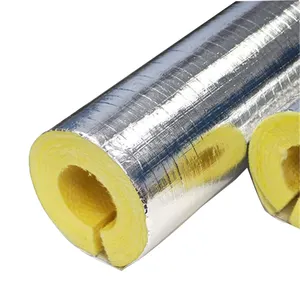 Reinforced Insulation Glass Wool Fiber Tube Fiberglass Pipe Insulation Prices Glass Wool Duct Insulation Fiberglass Pipe