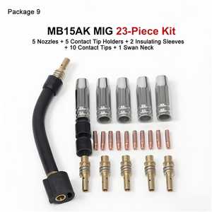 ชุดอุปกรณ์สิ้นเปลืองสำหรับเชื่อม MIG รุ่น MB15AK ชุดหัวเชื่อม 14 ชิ้น สำหรับหัวเชื่อมยุโรป MB15AK - Product Image 5