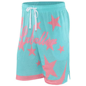 Pantalones cortos para correr de verano para hombre, pantalones cortos deportivos informales para correr, patrón de ondas, Color sólido, cordón suelto, seco, pantalones cortos deportivos para gimnasio - Product Image 4