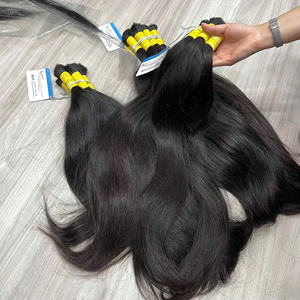 Extensiones de cabello humano vietnamita sin procesar de un donante, cutículas completas alineadas, cabello a granel de un solo donante, sin trama - Product Image 2
