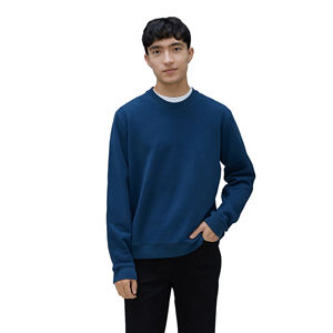 2025 automne 100% coton Standard col rond mode solide unisexe sweat Anti-rétrécissement haute qualité pull - Product Image 1