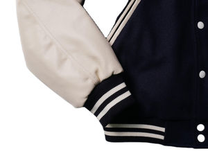 Fabricants de vêtements sur mesure, veste varsity en polyester/coton personnalisée, streetwear d'hiver, logo sur le devant, unisexe - Product Image 2