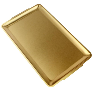 Bandejas de Servicio Ovaladas de Latón con Asa, Tamaño Personalizado, Bandeja para Servir Alimentos en Mesa, Uso en Hoteles y Bodas - Product Image 2
