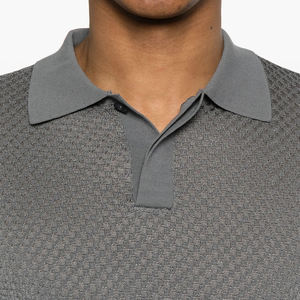 เสื้อโปโลผ้าฝ้าย100% แขนสั้นสำหรับผู้ชายระบายอากาศได้ดีเสื้อยืดถักสำหรับผู้ชายออกแบบได้ตามต้องการฤดูร้อน - Product Image 2