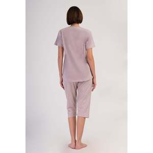 Combinaison de nuit ovale à manches courtes et col rond pour femme, taille XXL - Product Image 1