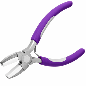 Pince à bec plat en nylon pour la fabrication de bijoux, outil anti-rayures, pince à bec souple pour l'enroulement de fil, poignée violette - Product Image 3