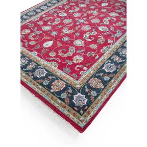 พรมขนสัตว์ถักมือลายดอกไม้สไตล์โบโฮสีแดงและสีส้มสำหรับตกแต่งห้องนั่งเล่นและทางเดิน พรมรูปสี่เหลี่ยมผืนผ้า-BT-32 - Product Image 2