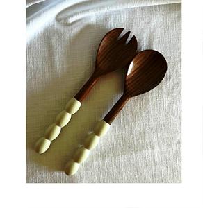 Servidores de ensalada de marfil SET SERVIDOR DE ENSALADA DE Hongos HECHO A MANO PRODUCTO INDIO TARIFA DE FÁBRICA DISPONIBLE - Product Image 1