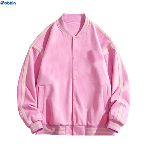 Veste de baseball rétro personnalisée à la mode, veste universitaire brodée, col montant décontracté pour hommes et femmes, options de tailles plus grandes - Product Image 6