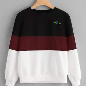 Sudadera de Algodón Grueso Personalizada para Mujer, Sudadera Holgada con Cuello Alto Simulado y Bordado, Cuello Redondo Largo y Felpa Suave - Product Image 4