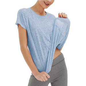 Camisetas con logotipo personalizado de alta calidad para mujer, recién llegadas, camisetas de manga corta con cuello redondo para mujer, Color sólido, verano diferente - Product Image 1