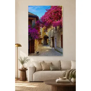 ฟิดา บูเกนวิลเลีย สโตน สตรีท และภาพพิมพ์บนผ้าใบลายแมว - Product Image 3
