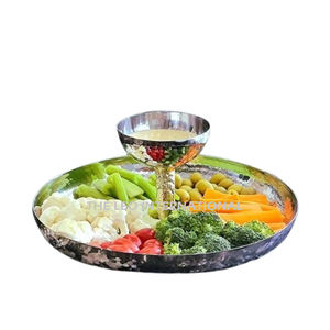 ชามอลูมิเนียมทรงกลมเคลือบเงาชุดชามตกแต่งบ้าน3ชิ้น - Product Image 2