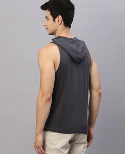 Nouvelle mode débardeurs hommes sans manches Fitness dos gilet OEM Service respirant coton gilet de refroidissement - Product Image 5
