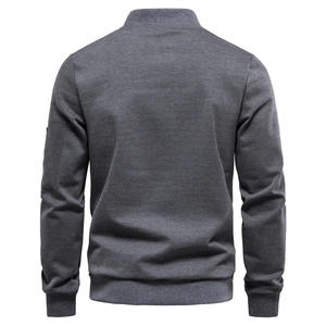 Sudadera con capucha térmica con cremallera para hombre de algodón 100% de alta calidad OEM totalmente personalizable con bolsillo para el brazo lateral invierno talla 6XL - Product Image 2