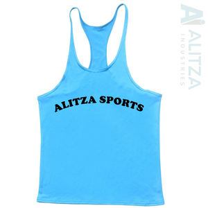 Camisetas sin mangas de algodón 100% de alta calidad, precio al por mayor, diseño OEM, ropa de gimnasio impresa personalizada, cómoda para hombres - Product Image 3