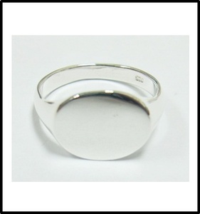 แหวนป้ายรูปไข่กว้างเงิน 925 ออกแบบโรงงานขายส่งเครื่องประดับในประเทศไทย - Product Image 1