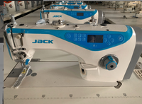 Machine à coudre industrielle à point droit à aiguille simple à entraînement direct informatisée JACK A3 d'occasion