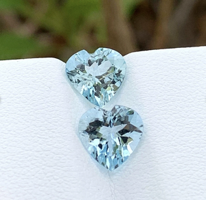 Corazón aguamarina azul claro 2mm-100mm sintético Nano piedras preciosas sueltas fabricante directo precio al por mayor IGI para joyería - Product Image 1