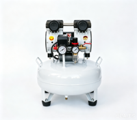 Compresseur d'air silencieux sans huile JR Portable 24L 550W 8 bars, compresseur d'air à piston électrique pour atelier dentaire et peinture