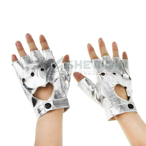Fabricado al por mayor logotipo personalizado mujeres guantes de baile en barra personalizados medio dedo guantes de baile en barra con precio barato - Product Image 2