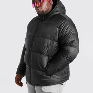 Veste d'hiver matelassée en toile personnalisée pour homme de haute qualité avec rembourrage en coton - Product Image 1