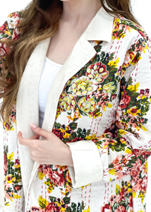 2025 verano Unisex Floral Kantha Robe Wrap vestido al por mayor abrigo de baño para damas de honor Spa Hotel playa desgaste Casual Kimono - Product Image 2