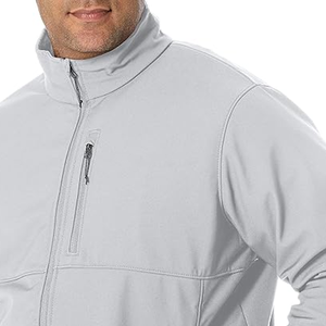 Chaqueta cortavientos con cremallera Chaqueta de Jersey Transpirable Resistente al agua Softshell con logotipo Estampado Centro Cierre de cremallera frontal - Product Image 3