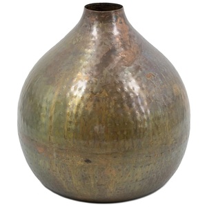 Florero de metal para decoración del hogar, una pieza central que combina la forma escultórica con la delicadeza contemporánea - Product Image 5