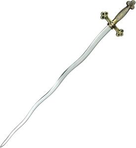 Épée Cérémonielle Maçonnique Flambeau du Serpent, Compas Carré, Longueur de la Lame 26-25 Pouces, Matériau du Manche Acier Inoxydable - Product Image 1