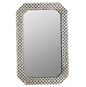 Marco de Espejo de Hueso Moderno y Personalizado con Incrustaciones de Nácar para Decoración de Paredes en el Hogar, Hotel o Restaurante por Crescent Crafts - Product Image 2