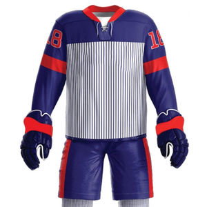 Ventes chaudes Uniformes de hockey sur glace sur mesure 100% polyester Meilleurs prix Ensembles avec service OEM Vente en gros Uniformes de hockey sur glace - Product Image 4