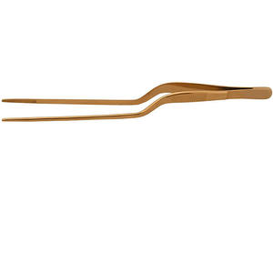 Pinzas de chef curvas dobles de 20 cm de alta calidad Utensilios Premium para chefs profesionales y sibaritas - Product Image 1