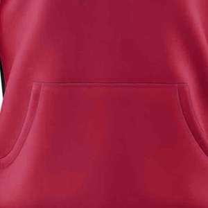 Vente en gros de sweats à capuche unisexes vintage surdimensionnés pour l'hiver, confortables, tricotés, brodés, respirants, en polyester/coton, à motif écossais, avec logo personnalisé - Product Image 4