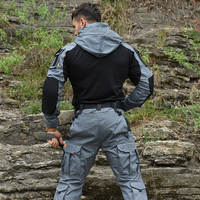 HAN WILD Shirt T-Shirt extérieur Hommes l Shirt Paintball Camping Chasse Vêtements trennd vêtements chemises