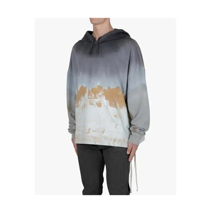 Personalizable de alta calidad Vintage Sun Faded Zip-up Sudadera con capucha desgastada 100% algodón Lavado ácido para invierno Diamantes de imitación personalizables - Product Image 4