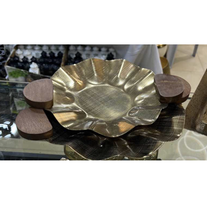 Plateau décoratif doré pour restaurant Design moderne en corail Bol nordique Plateau de service de fruits Plats pour la vie moderne à la maison - Product Image 5