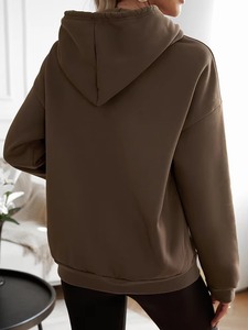 Sweat-shirts à capuche surdimensionnés en molleton, vente en gros personnalisée, très demandés, décontractés, manches longues, pull-over, sweat-shirts lourds - Product Image 2