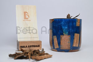 Venta al por mayor de madera epoxi Mabkhara 2025 | Quemador de madera resina Bakhoor | Quemador de incienso de regalo estilo hogar árabe por Bela Artisan - Product Image 5