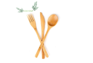 Ensemble de couverts en bambou naturel de haute qualité et à bas prix, couverts de voyage/en bambou avec gravure Laser Logo fabriqué au Vietnam - Product Image 4