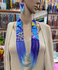 Collar de Cuentas de Semillas Multicolores de Alta Calidad, Diseño Étnico, Joyería de Cuentas con Cuello en V para Mujeres y Hombres, Diseño de Cadena Único, Regalo Elegante - Product Image 1