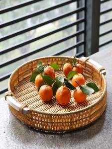 Natural Rattan Luxury Serving Basket Multi-Purpose Handwoven Tray for Fruit Veggies & Bread Eco-Friendly Storage Bowl - Product Image 4