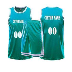 Ensemble de maillot et short de basketball 2 pièces respirant, anti-transpiration, antibactérien, écologique, grande taille, personnalisé, pour athlètes - Product Image 2